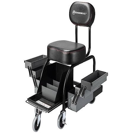 PROFESSIONAL SHOP SEAT WITH SIDE TRAYS