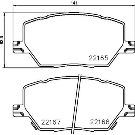 XTRA Low-Met Disc Brake Pad Set - Front
