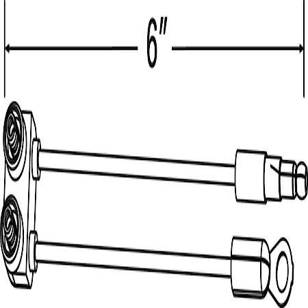 Sealed Marker Light Pigtails, Single Seal, Chassis Ground, Slim-Line 6" Wire