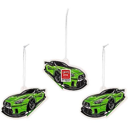 Stinky-Be-Gone Hanging Car Air Freshener : JDM Squash Scent, 3-Pack