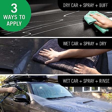 Wax & Dry Plus Spray Wax, Ceramic + Carnauba, 26 oz.