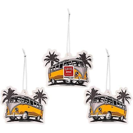 Stinky-Be-Gone Hanging Car Air Freshener : Monkey Gas Scent, 3-Pack