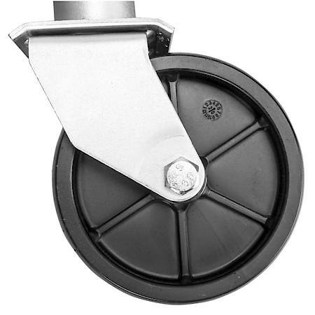 Dual Wheel Swing-Back Bolt-On Trailer Jack, 3/4 Ton (1,500 lb) Capacity
