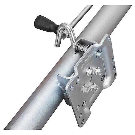 Dual Wheel Swing-Back Bolt-On Trailer Jack, 3/4 Ton (1,500 lb) Capacity