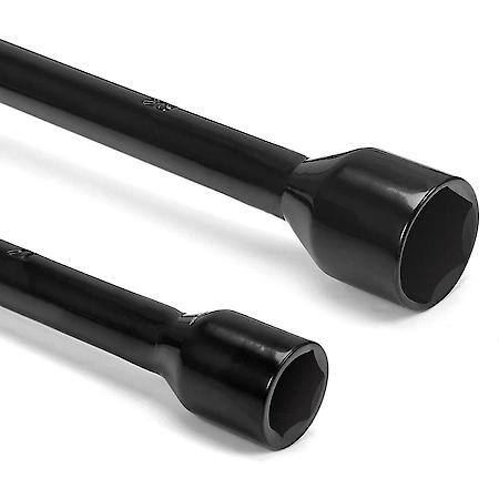 Professional 20 inch Universal Heavy Duty 4-Way Cross Lug Wrench, Black