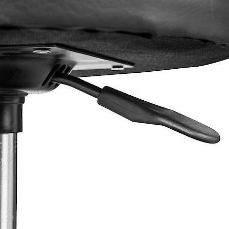 Rolling Pneumatic Creeper Garage/Shop Seat: Padded Mechanic Stool w Tool Tray