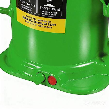 Welded Hydraulic Car Bottle Jack for Auto Repair and House Lift, 20 Ton,Green