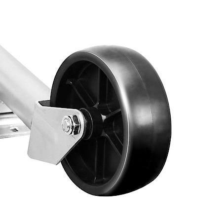 1000LB Orange Trailer Jack w Wheel, HD Swivel, 10" Lift, Bolt-on Trailer Tongue