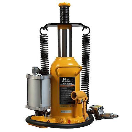 Welded Pneumatic Air Hydraulic Car Bottle Jack with Aluminum Alloy Pump Orange