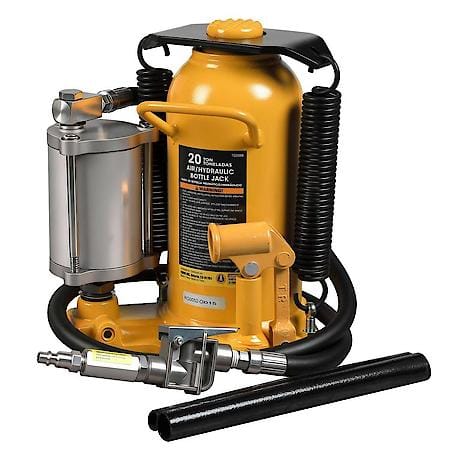 Welded Pneumatic Air Hydraulic Car Bottle Jack with Aluminum Alloy Pump Orange