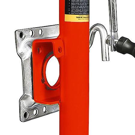 1000LB Red Trailer Jack w Wheel, HD Swivel, 10" Lift, Bolt-on Trailer Tongue