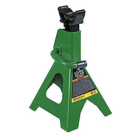 3T (6,600LB) Jack Stands, with Adj Lock Car Jack Stand, Green, 2 Pk