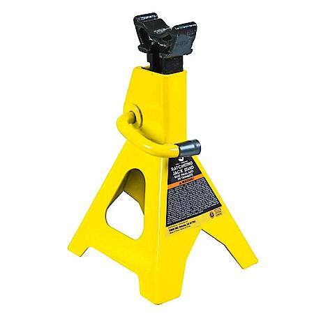 3T (6,600LB) Jack Stands, with Adj Lock Car Jack Stand, Yellow, 2 Pk