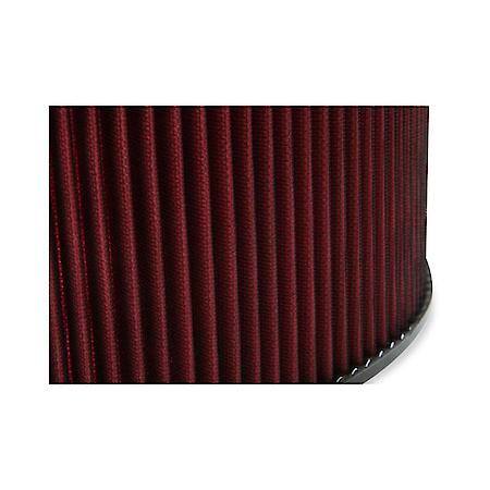 4500 Drop Base Air Cleaner Black with 6" Red Washable Gauze Filter