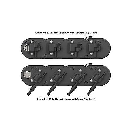 2-Piece Finned Valve Cover - Gen III/IV LS - Satin Black Machined
