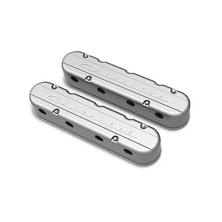 2-Piece "Chevrolet" Script Valve Cover - Gen III/IV LS - Natural