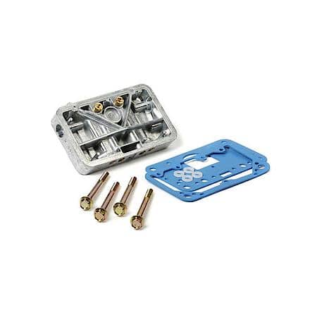 Secondary Metering Block Conversion Kit - Shiny Aluminum