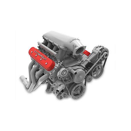Tall LS Valve Cover with Bowtie/Chevrolet Logo - Gloss Red Machined Finish