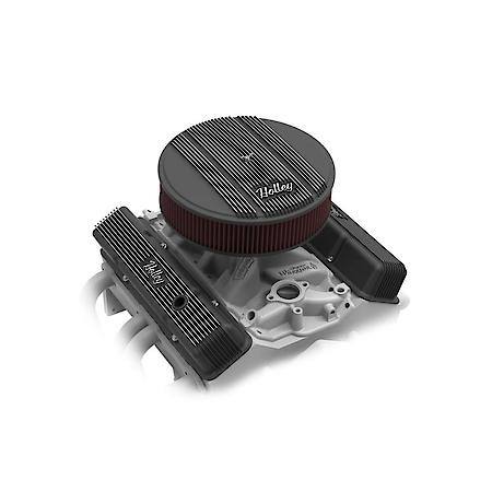 Valve Covers - Vintage Series - Finned - SBC - Satin Black Machined