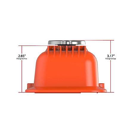 Valve Covers - Muscle Series - Finned - SBC - Factory Orange