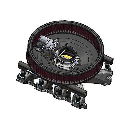 RetroFilter Drive-By-Wire Air Cleaner - 16-Inch Diameter - Black