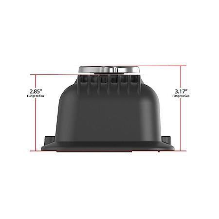 Valve Covers - Muscle Series - Finned - SBC - Satin Black Machined