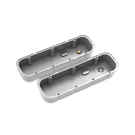 Tall M/T Valve Covers for Big Block Chevy Engines - Natural Cast Finish