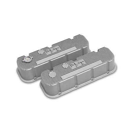 Tall M/T Valve Covers for Big Block Chevy Engines - Natural Cast Finish