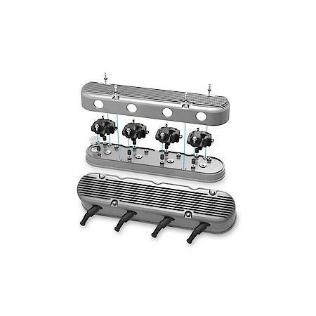 2-Piece Finned Valve Cover - Gen III/IV LS - Natural
