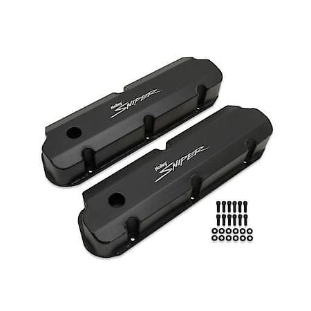 Sniper Valve Cover - Fabricated Aluminum - Ford Small Block - Tall - Black