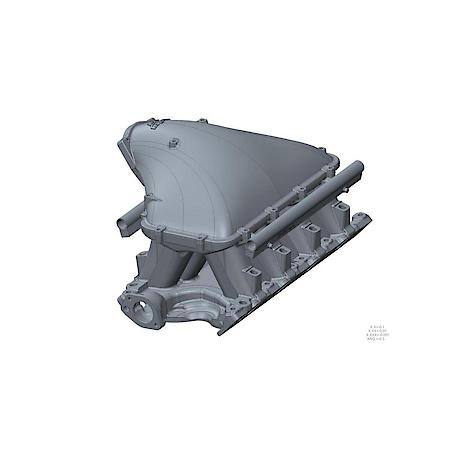 351W Ford Hi-Ram EFI Manifold with Side Mount Top
