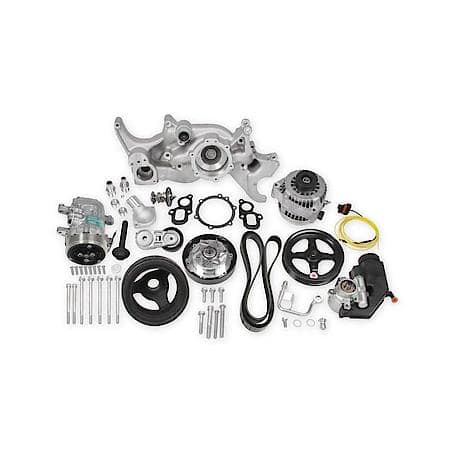 Mid-Mount Complete Accessory Drive System - Gen V LT Engines - Standard Damper - Natural