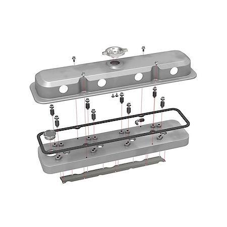2-Piece Pontiac Style Valve Cover - Gen III/IV LS - Natural