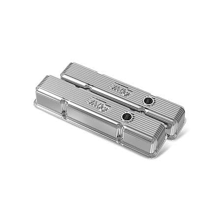 Valve Covers - Vintage Series - Finned - SBC - Polished