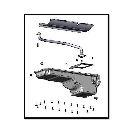 Gen III Hemi Swap Oil Pan - Rear-Sump - Black - VVT