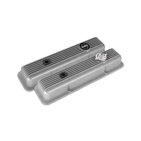 Valve Covers - Muscle Series - Finned - SBC - Natural