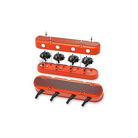 2-Piece Finned Valve Cover - Gen III/IV LS - Factory Orange Machined