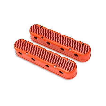 2-Piece Finned Valve Cover - Gen III/IV LS - Factory Orange Machined