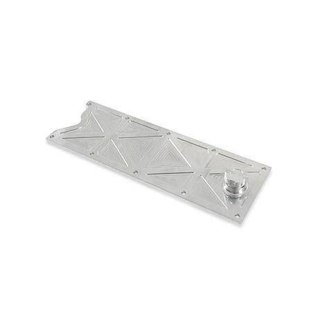 LS Valley Cover with Oil Fill - Natural Billet