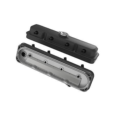 2-Piece Pontiac Style Valve Cover - Gen III/IV LS - Satin Black