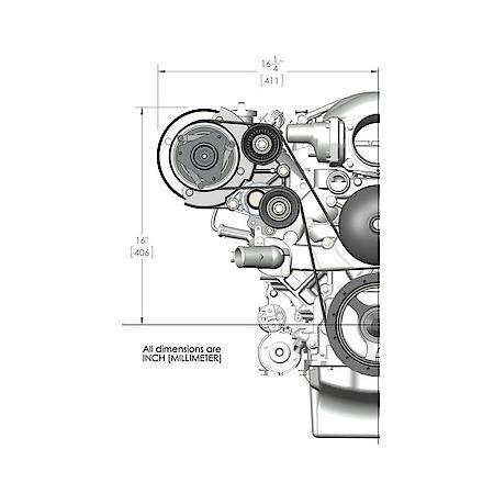 A/C Kit - Includes R4 A/C Compressor, Tensioner, & Pulleys