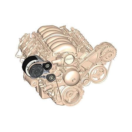 A/C Kit - Includes R4 A/C Compressor, Tensioner, & Pulleys