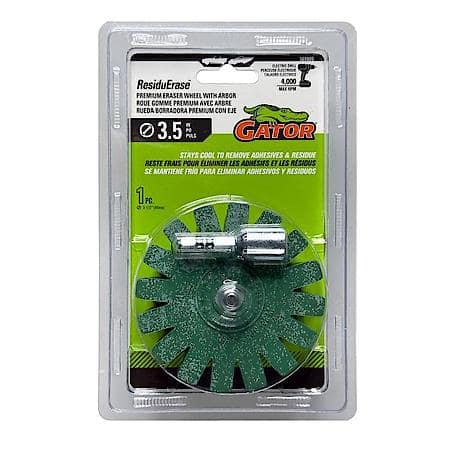 ResiduErase Premium 3.5 inch Eraser Wheel with Arber