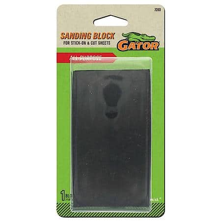 All Purpose Rubber Sanding Block, Stick-on & Cut Sheets, 1 Block