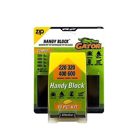 Handy Block 13 pc Combo Sanding Kit, WD 220-320-400-600