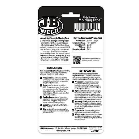 JB Weld High Strength Molding Tape 0.875" x 5'