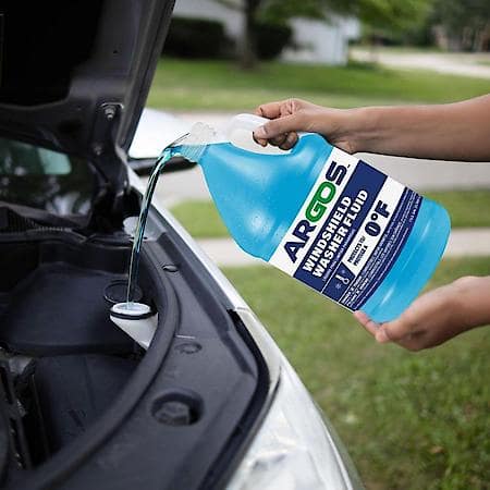 Windshield Washer Fluid: 0 Deg. F Protection, Blue, 1 Gallon