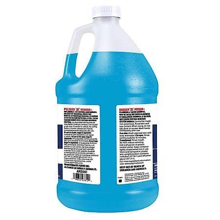 Windshield Washer Fluid : -20 Deg. F Protection, Blue, 1 Gallon