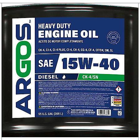 15W-40 Heavy Duty Diesel Engine Oil: High Soot Handling, 55 Gallon