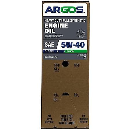 5W-40 Full Synthetic Heavy Duty Diesel Engine Oil: Improves Fuel Economy, 6 Gallon